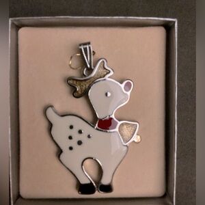Wallace Silversmiths Reindeer Christmas Cookie ornament